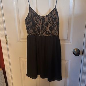 Black lace dress